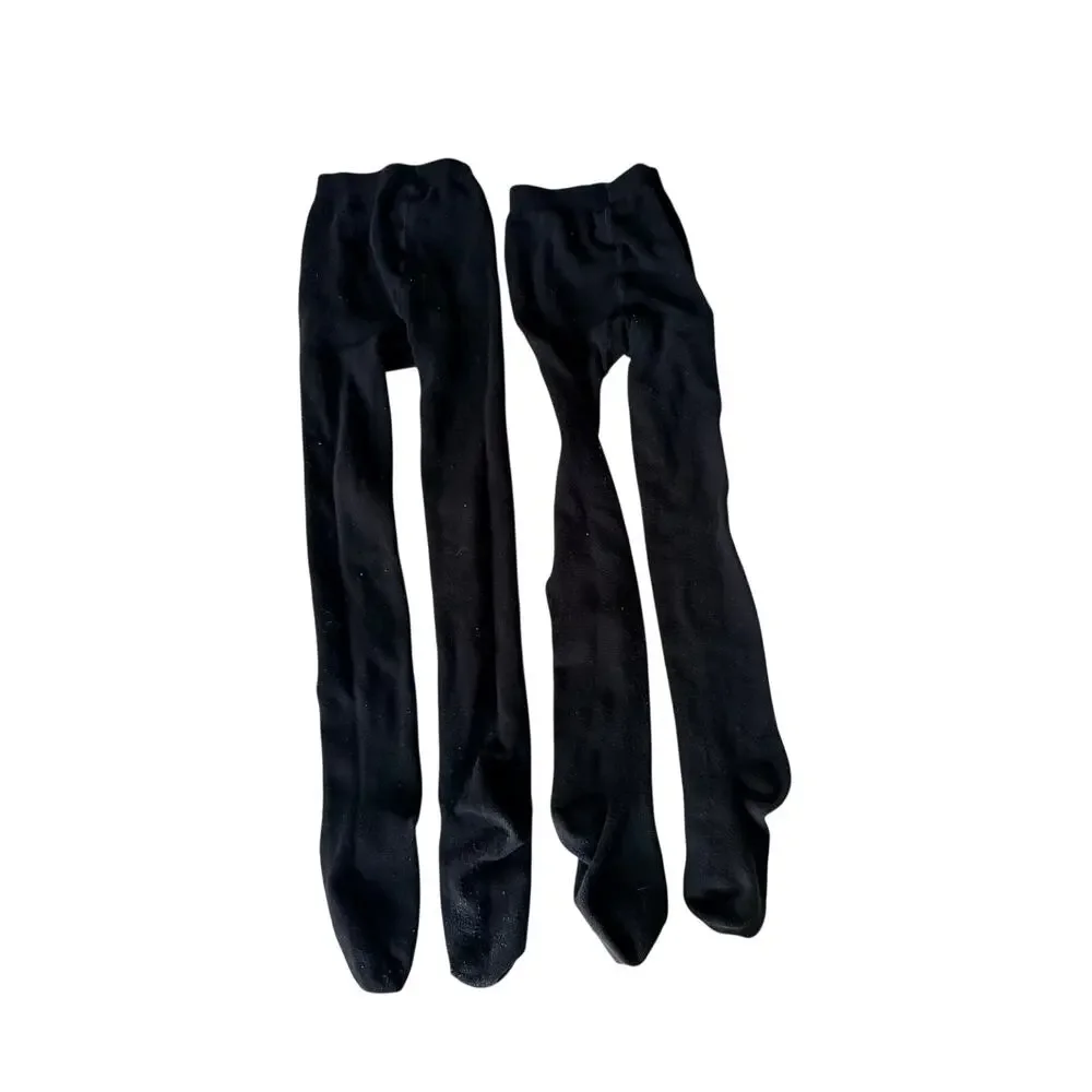 Cotton Day Supersoft Black Girls Tights - Size 10 Bundle